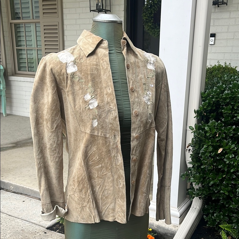 Tan Floral jacket